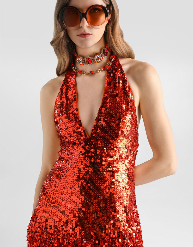 Dolce & Gabbana Sequin dress Multicolor F615NZGDDS4