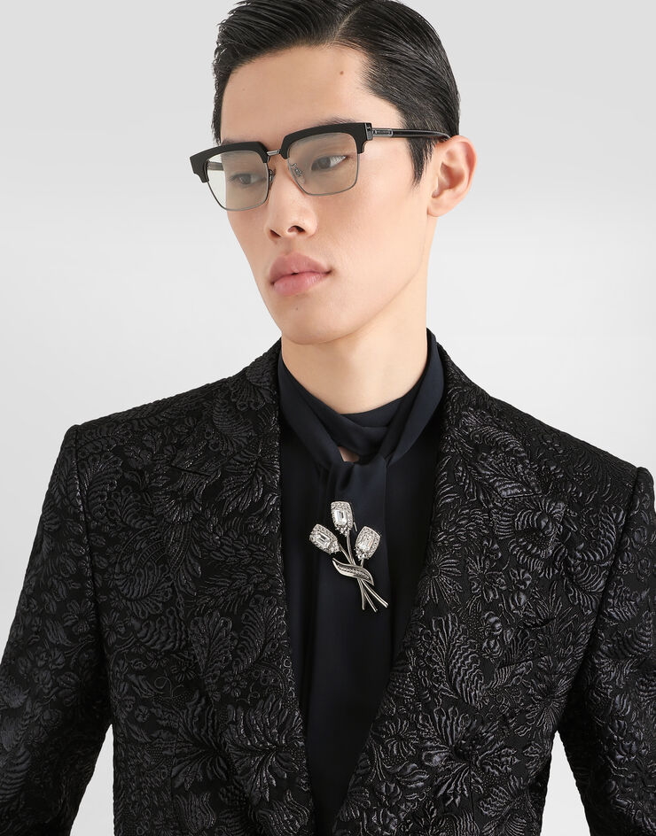 Dolce & Gabbana Sicilia light single-breasted brocade jacket  G2TV4TFJZAN