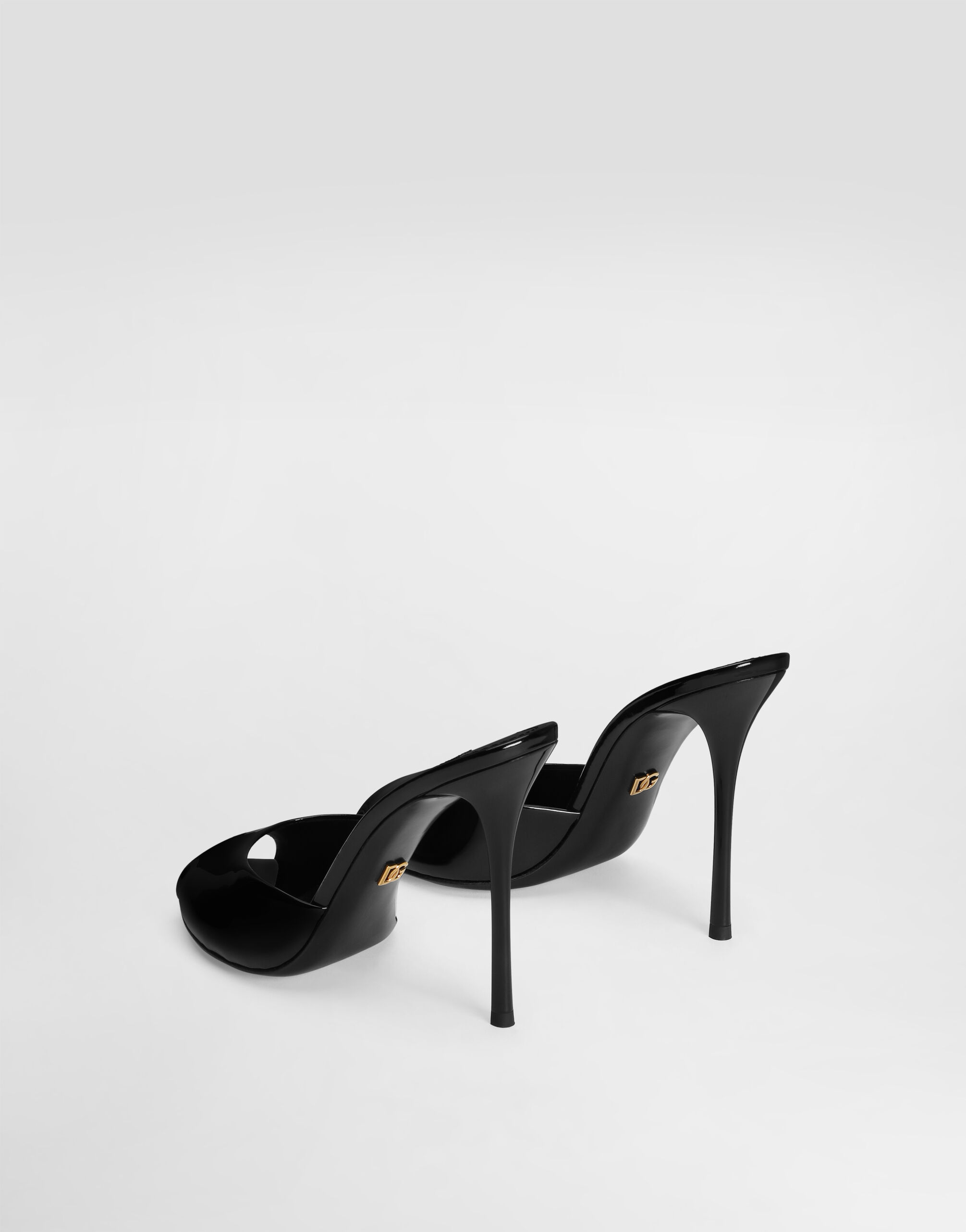 Keira patent leather mules in Black for Women | Dolce&Gabbana® US