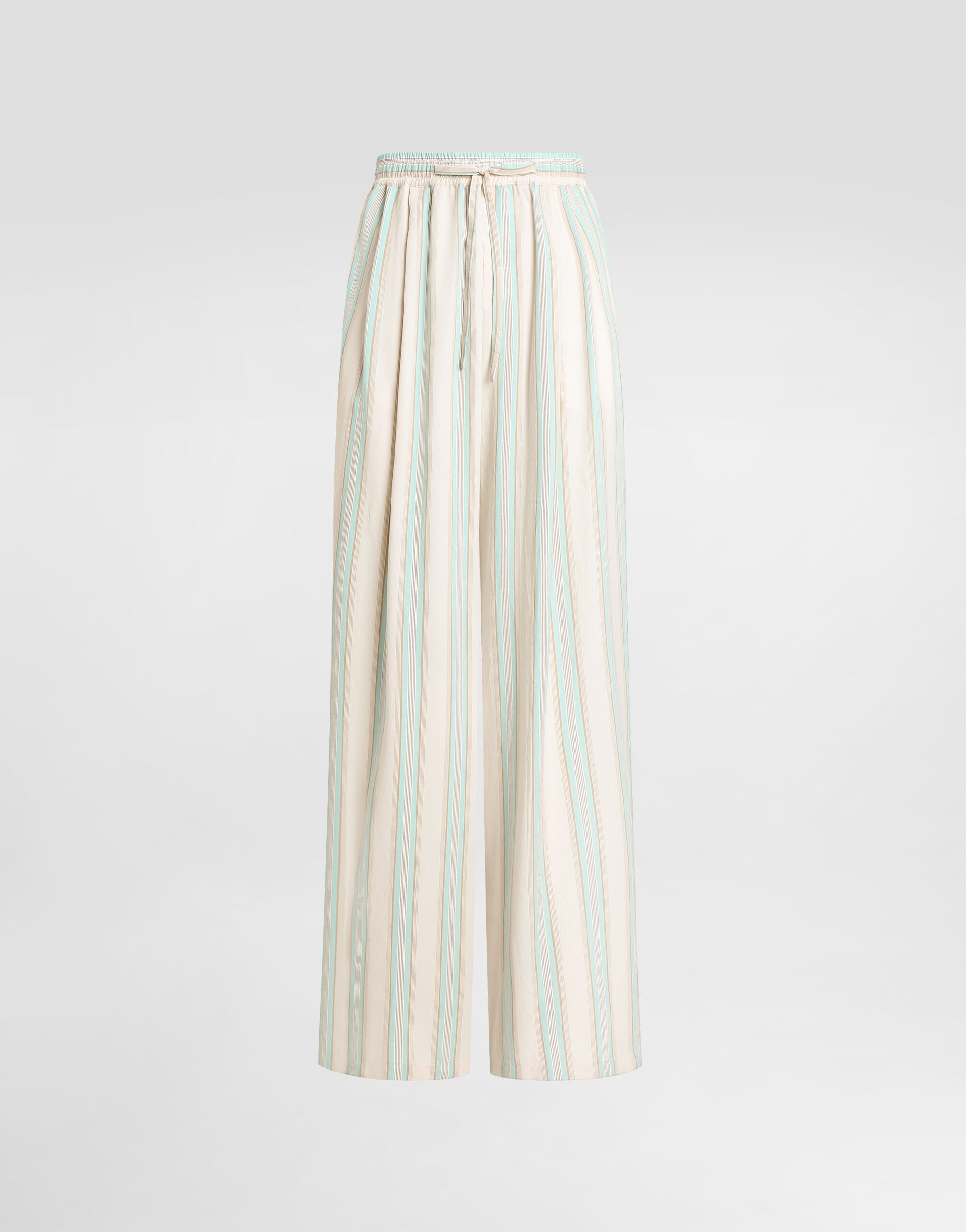Striped canvas vanity trousers