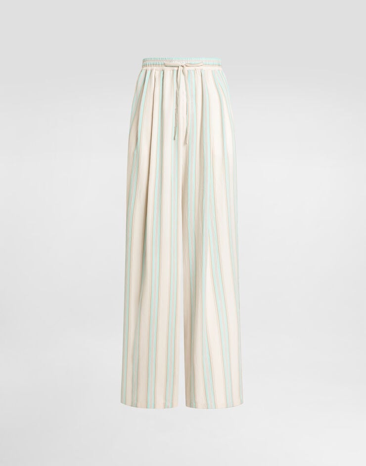 Dolce & Gabbana Hose vanity aus canvas in Streifenoptik Multicolor GP1N9TFBMFZ