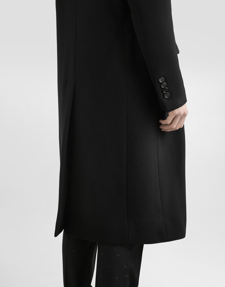 Dolce & Gabbana Double-breasted cashmere wool coat Black G052ZTFU3QZ