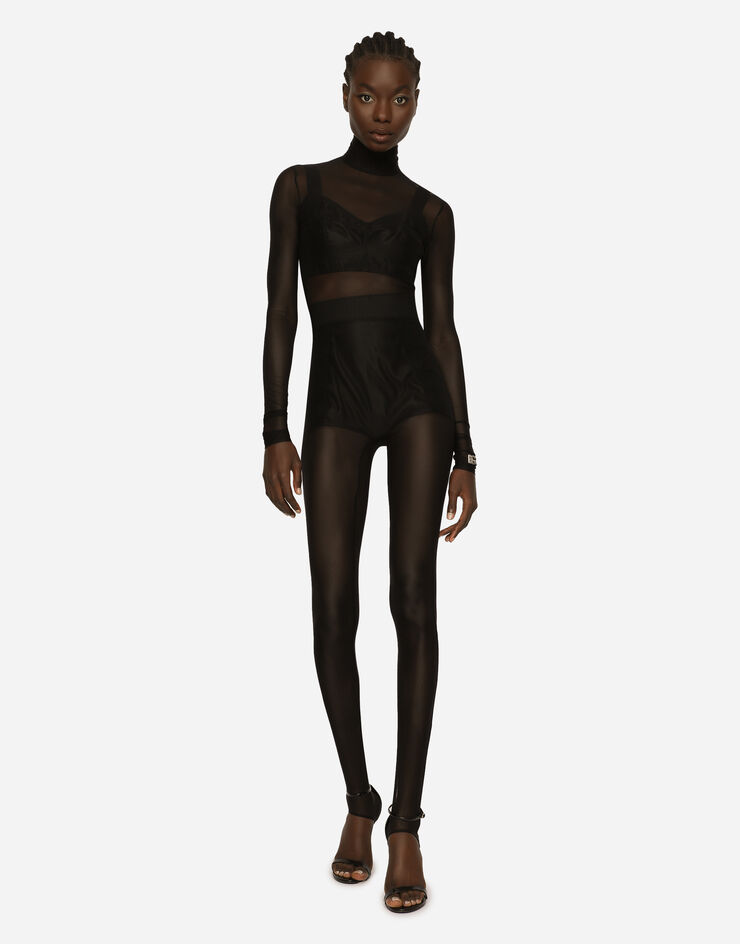 Dolce & Gabbana 紧身胸衣式裤裙 黑色 FTAG1TG9921
