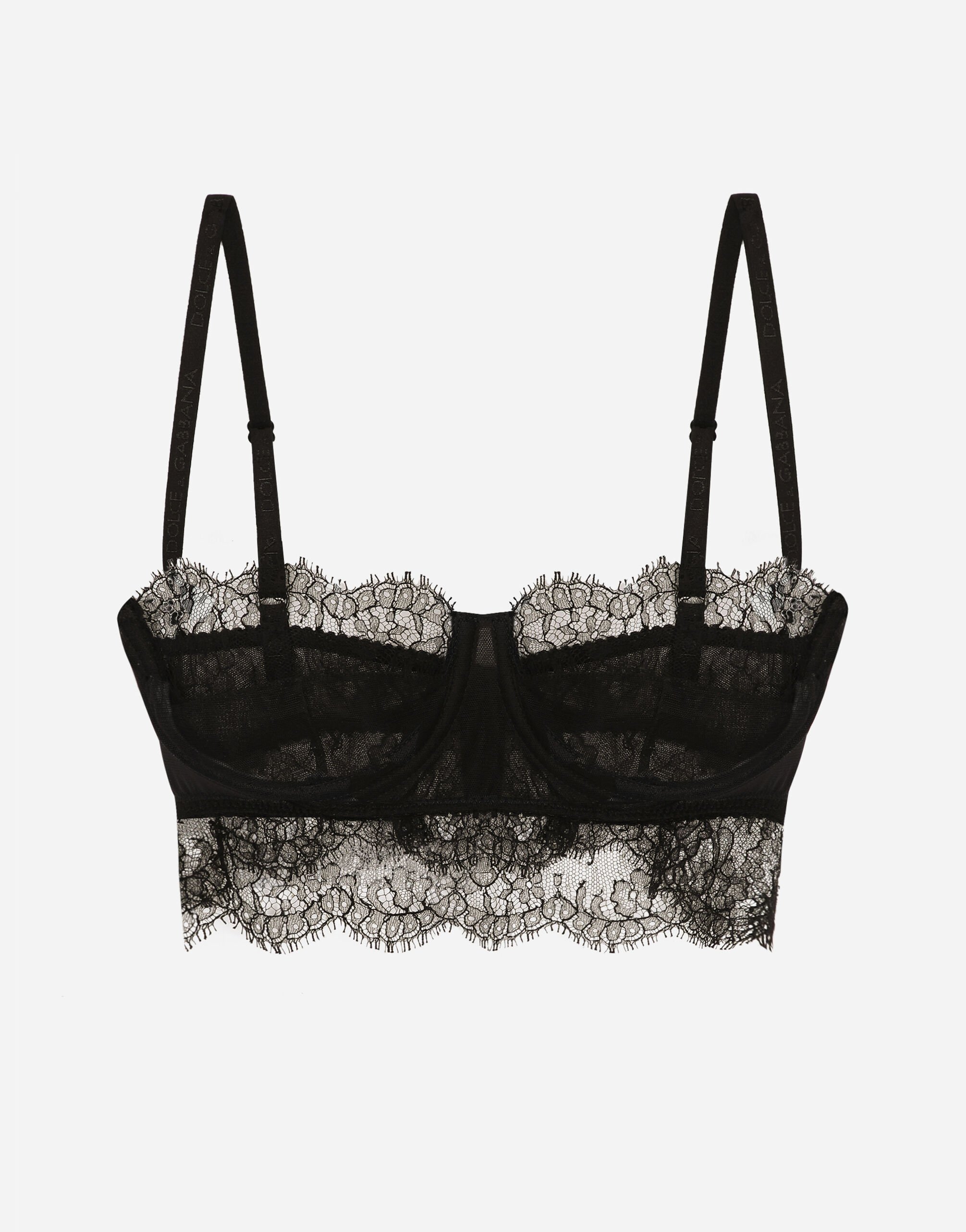 Dolce & Gabbana Brassière balconnet en dentelle Noir O1G24TONQ79