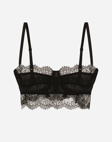 Dolce & Gabbana Lace balconette bralette Print O1A12TON00R