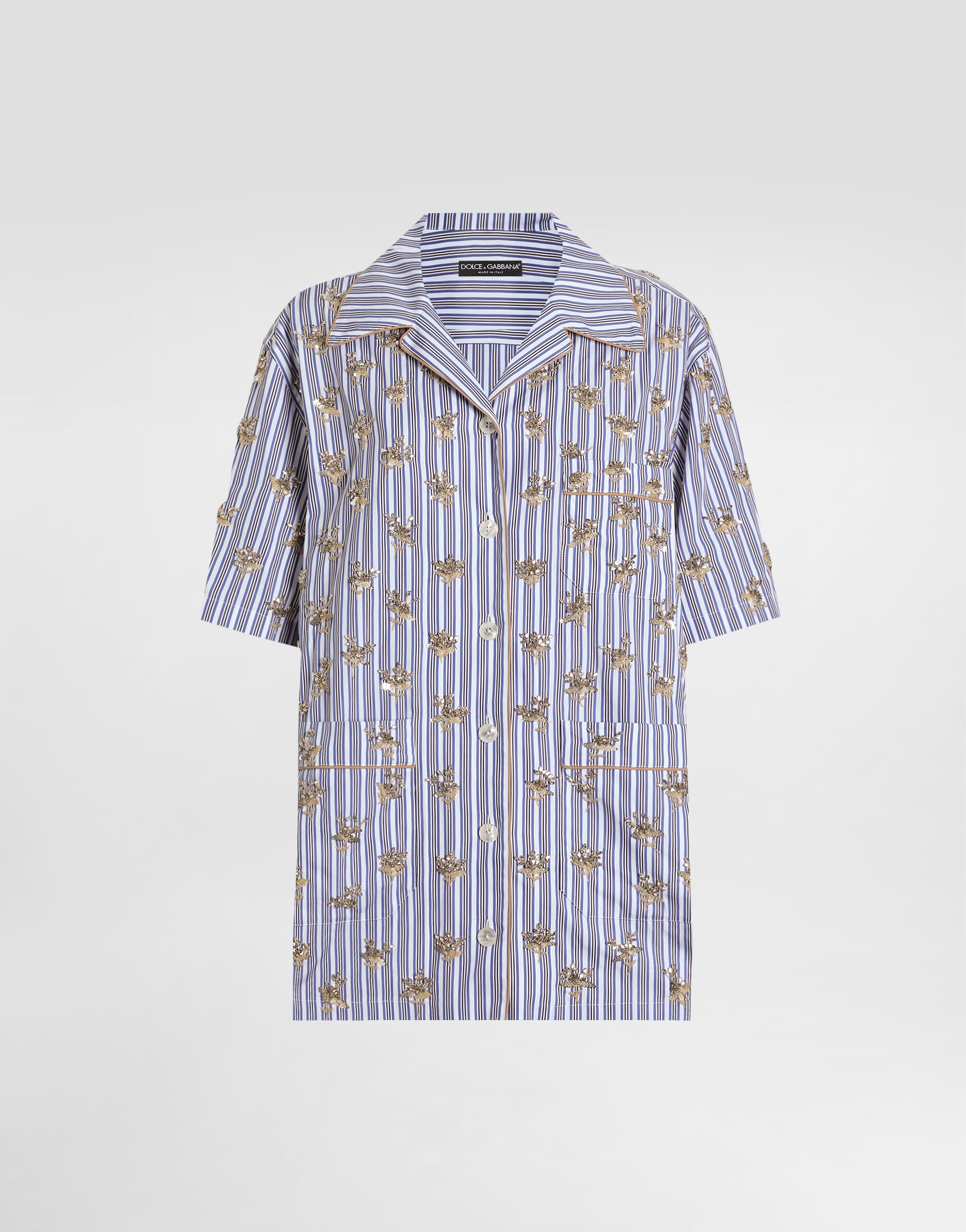 新品✦ドルガバ D&G ドルチェ&ガッバーナ ドット 半袖ブラウス 