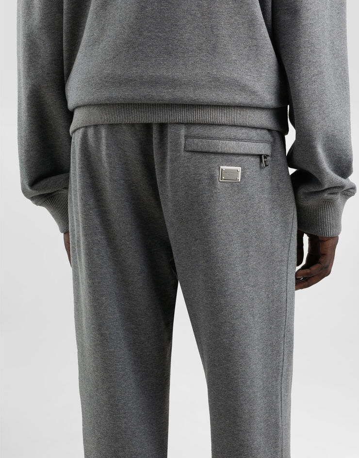 Dolce & Gabbana Stretch jersey jogging pants with tag Grey GP07TTG7N7B