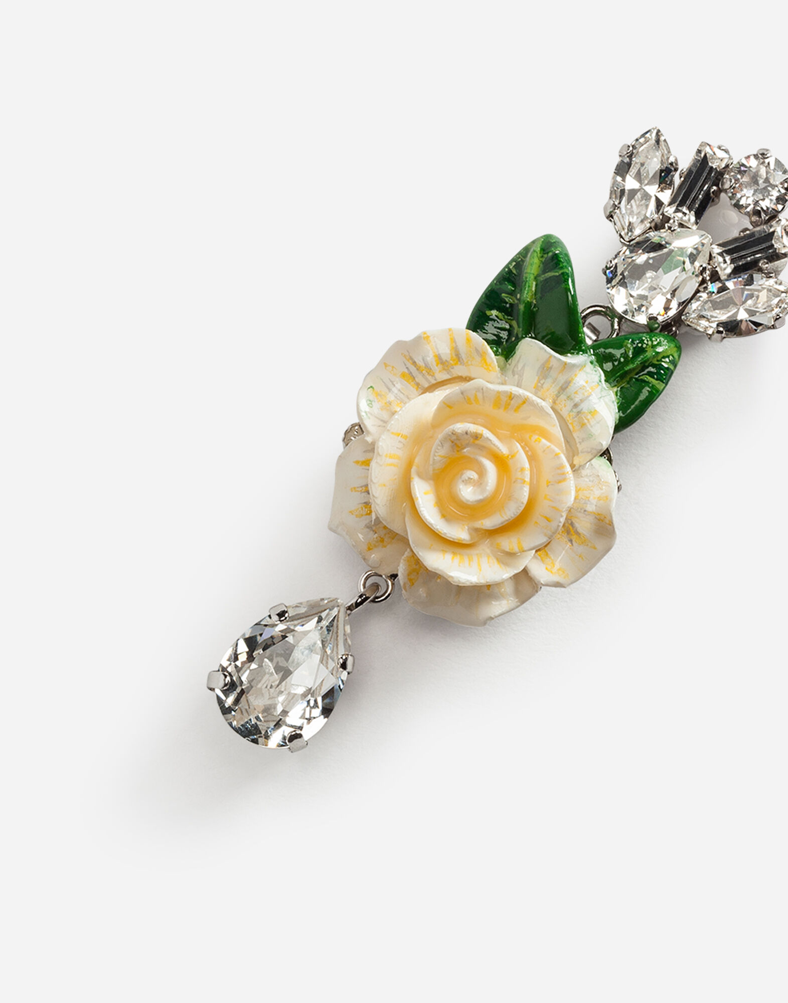 DROP EARRINGS WITH ROSES