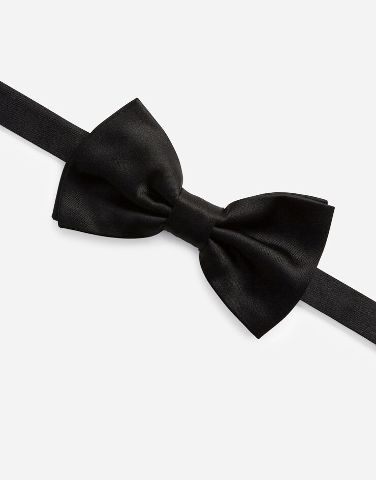 Dolce & Gabbana ربطة عنق حرير أسود GR053EG0U05