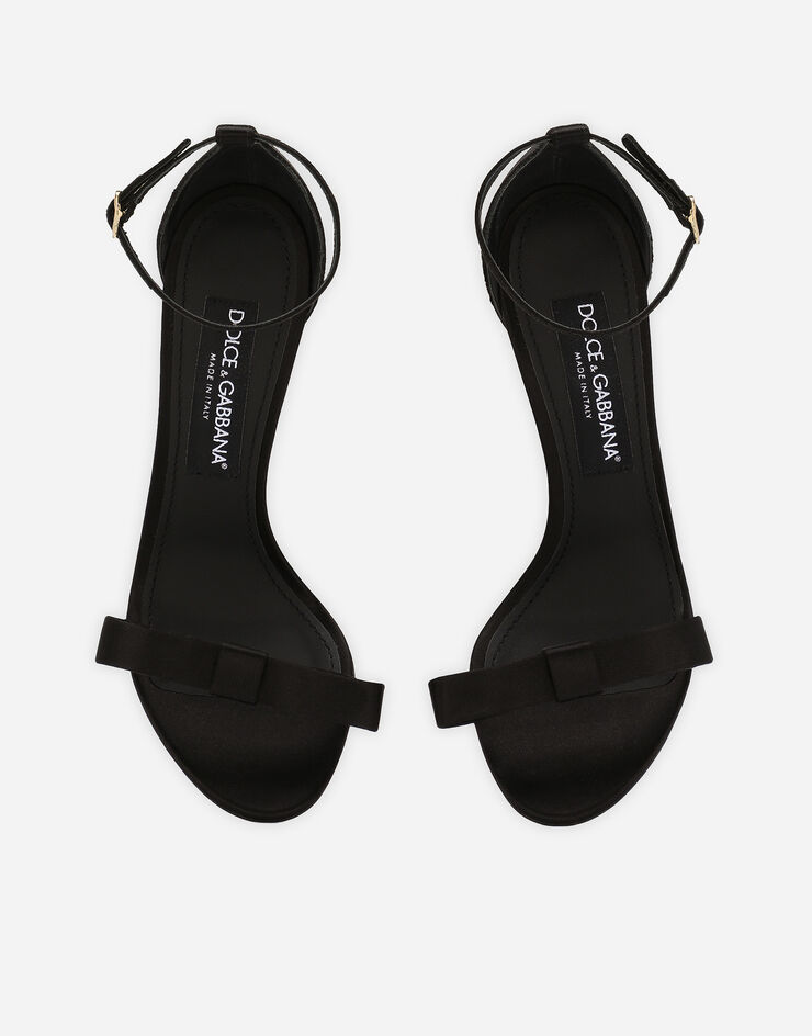 Dolce & Gabbana Satin sandals Black CR1617A7630