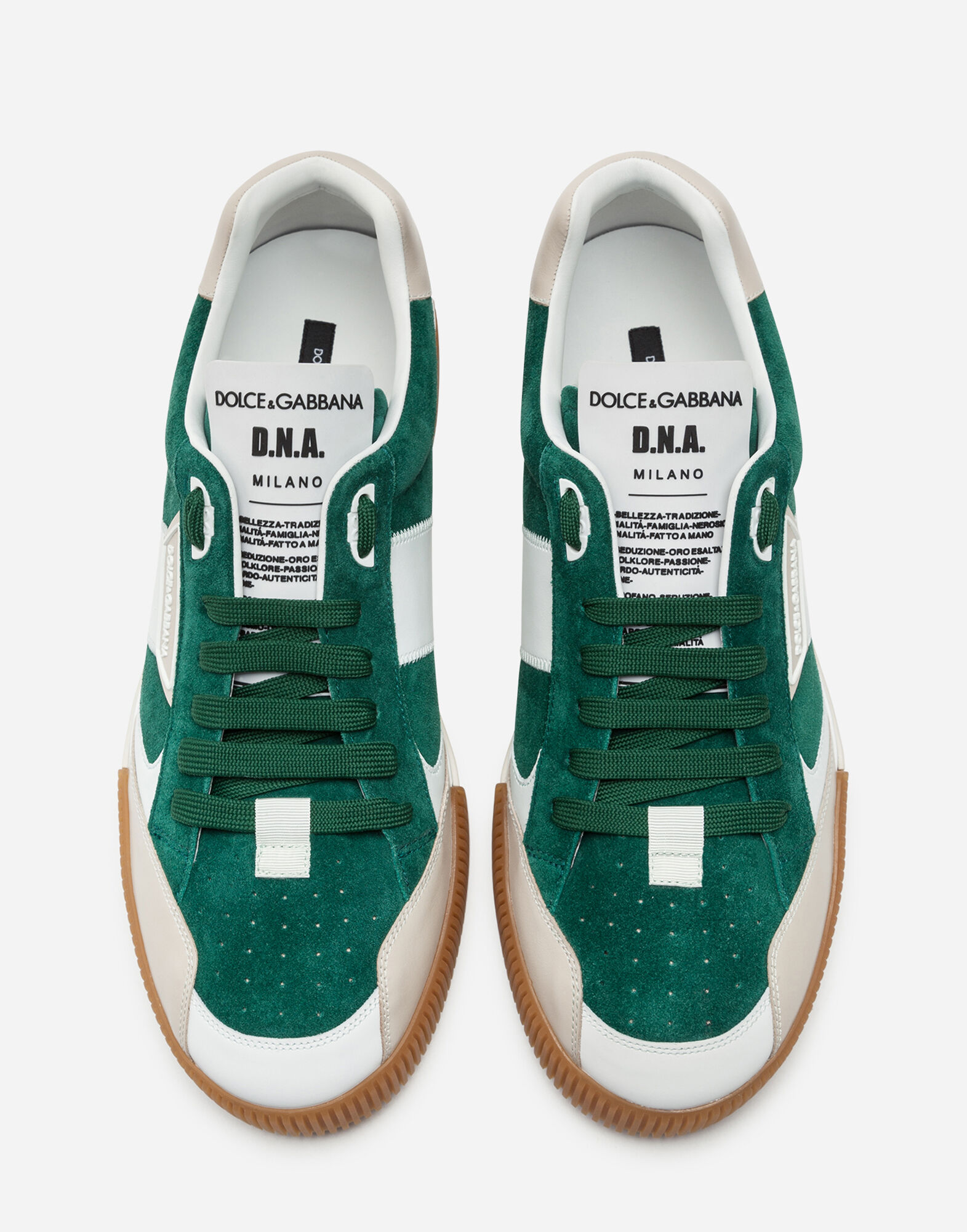 Miami sneakers in calfskin nappa and split grain leather
