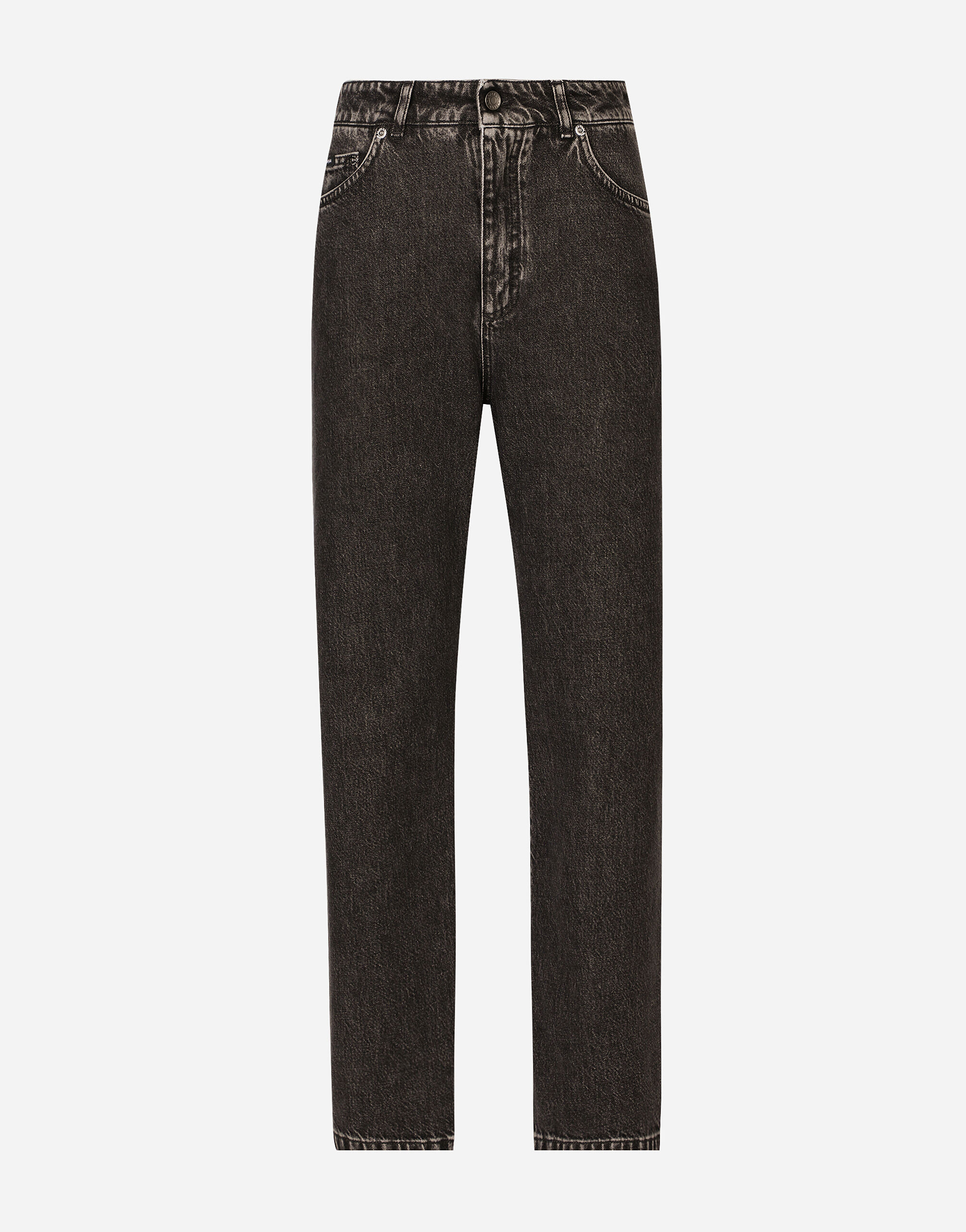 Jeans Boyfriend in denim di cotone in Multicolore da Donna