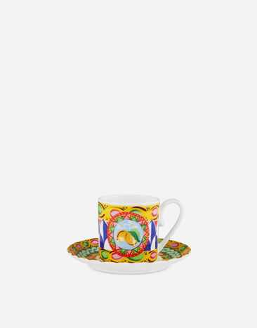 Dolce & Gabbana Fine Porcelain Espresso Set Multicolor TC0S01TCA07