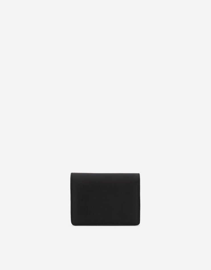 Dolce & Gabbana Geldbörse aus Kalbsleder mit DG-Logo Schwarz BI1211AW576