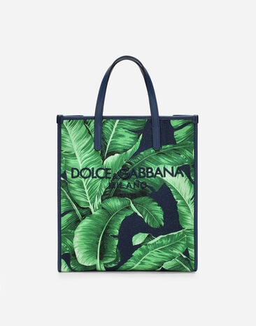 Dolce & Gabbana Small printed canvas shopper Brown BM3004A1275
