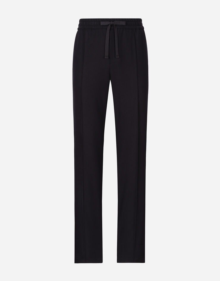 Dolce & Gabbana Pantalón de chándal en punto elástico Azul GP03ATFUGLI