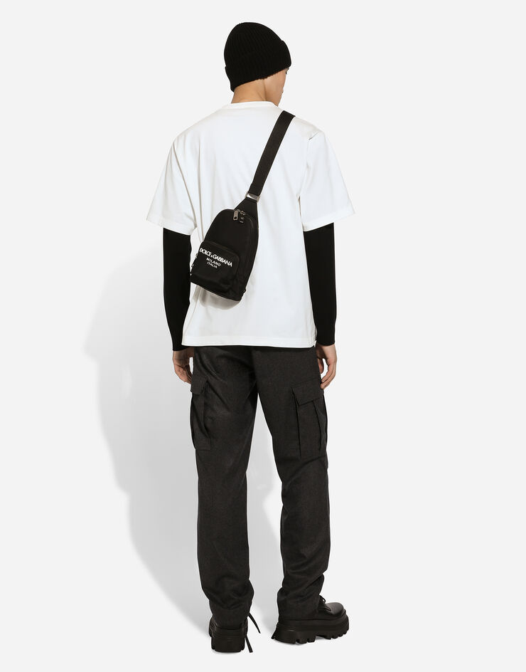 Dolce & Gabbana Cargohose aus Flanell Grau GP03LTFU21Q