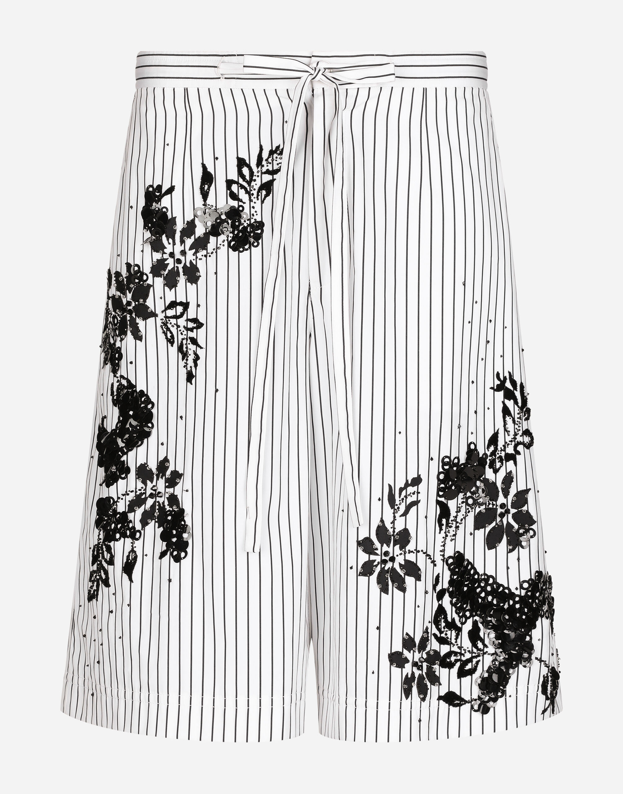 激安通販特集！ Striped ホワイトのメンズ poplin embroidery with shorts ブルゾン