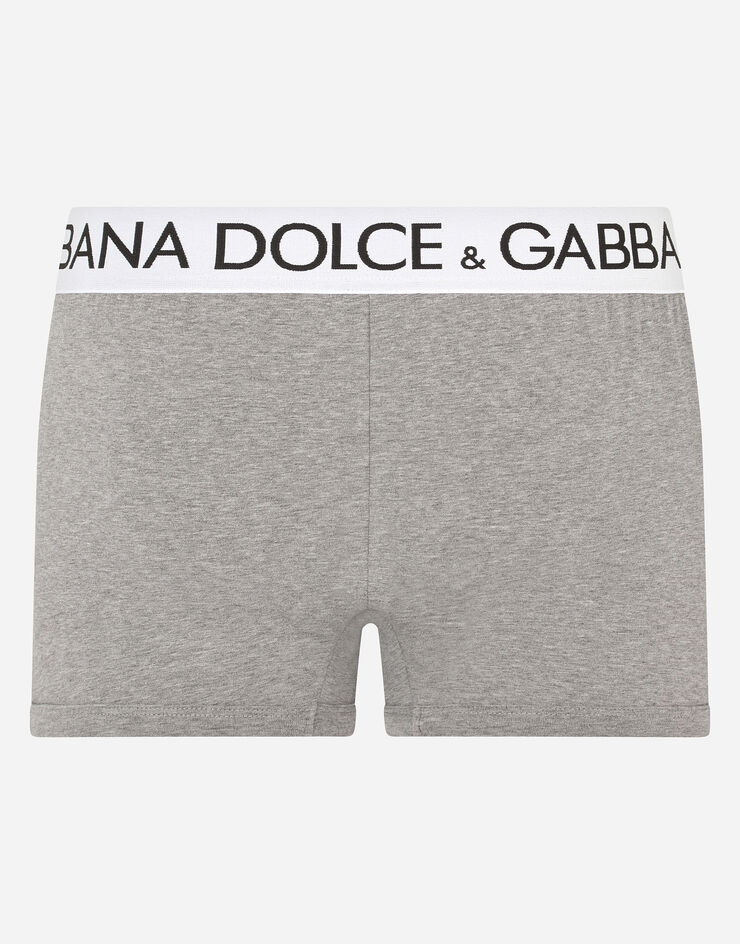 Dolce & Gabbana Two-way stretch cotton boxers Grey M4B97JOUAIG