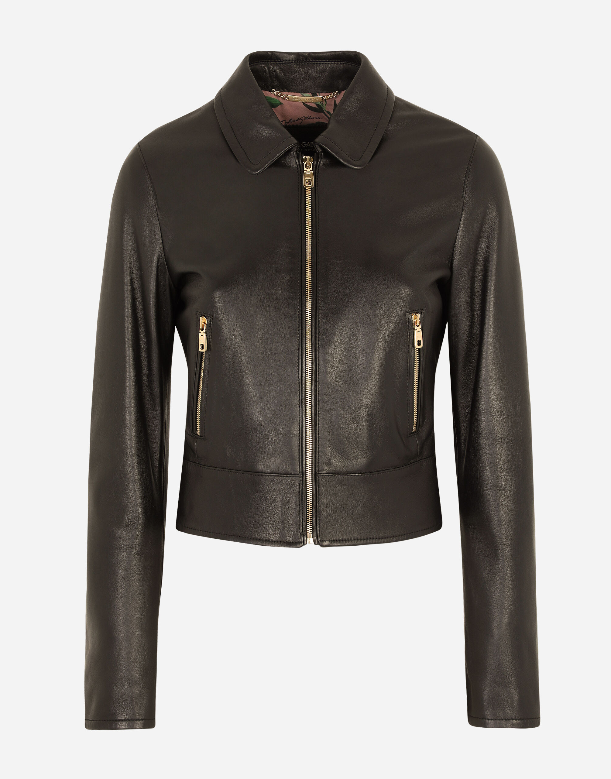 Dolce & gabbana leather jacket sales
