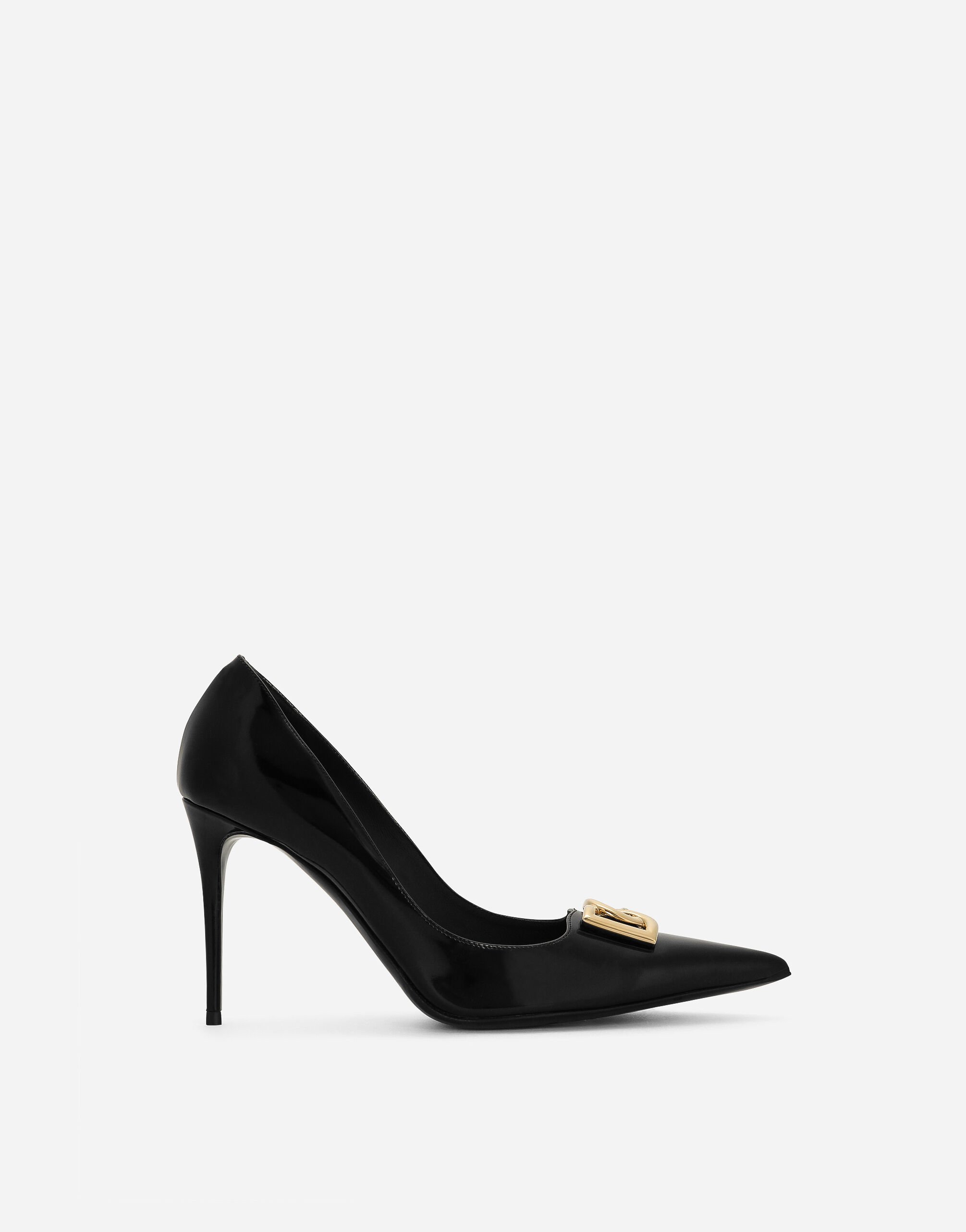 Dolce & Gabbana حذاء بامب من جلد عجل أسود BB6003A1001