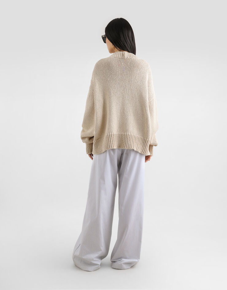 Dolce & Gabbana Striped poplin trousers Dolce & Gabbana Striped poplin trousers Multicolor FTDJETFR53L