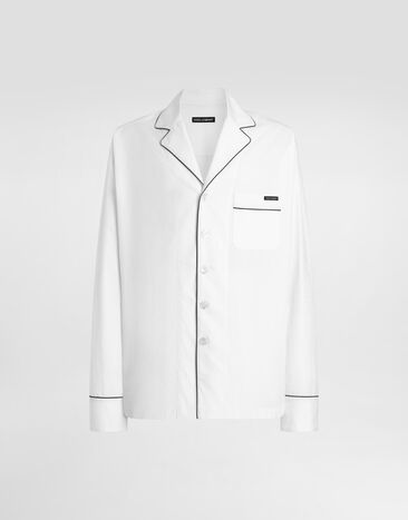 Dolce & Gabbana Structured cotton vanity shirt White G5OI9TFU5YX