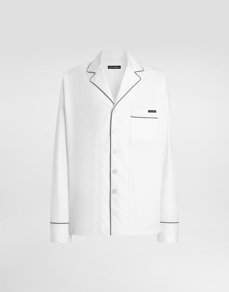 Dolce & Gabbana Structured cotton vanity shirt White G5OI9TFU5YX
