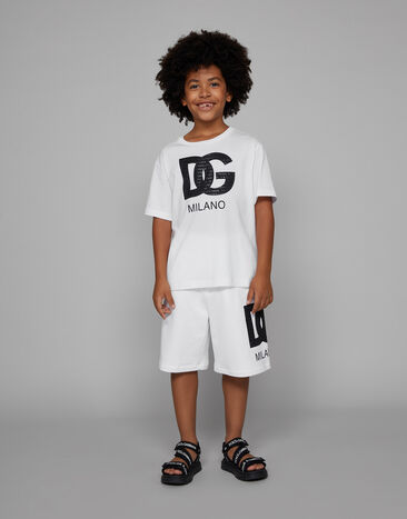 Dolce & Gabbana Jersey jogging shorts Blanco L4JQR4G7L4N