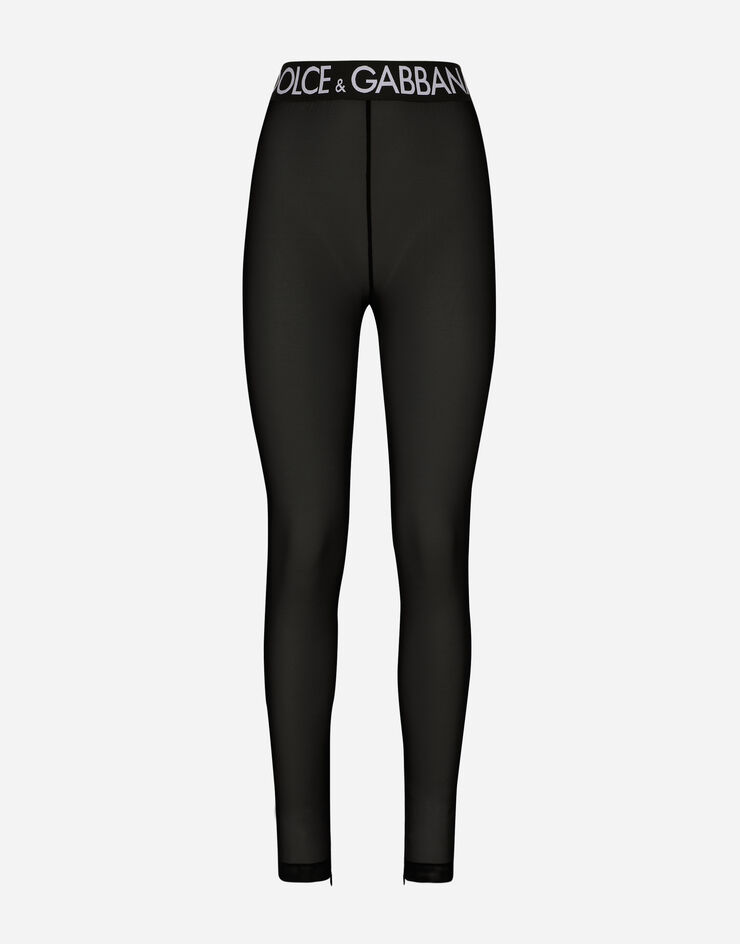 Dolce & Gabbana Leggings in tulle Nero FTCKQTFLRDA