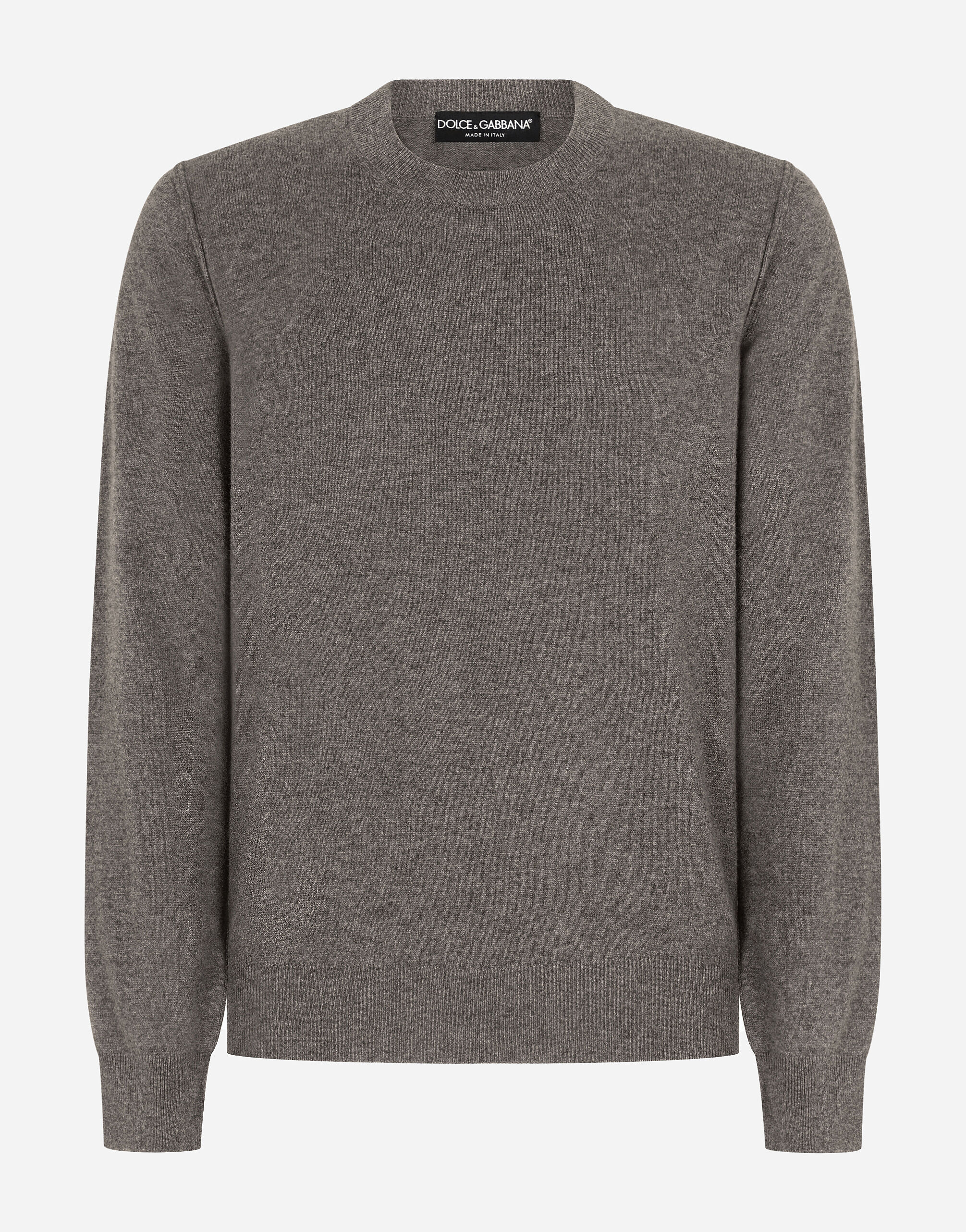 Dolce & Gabbana Cashmere round-neck sweater Grey GXX03TJBSIM