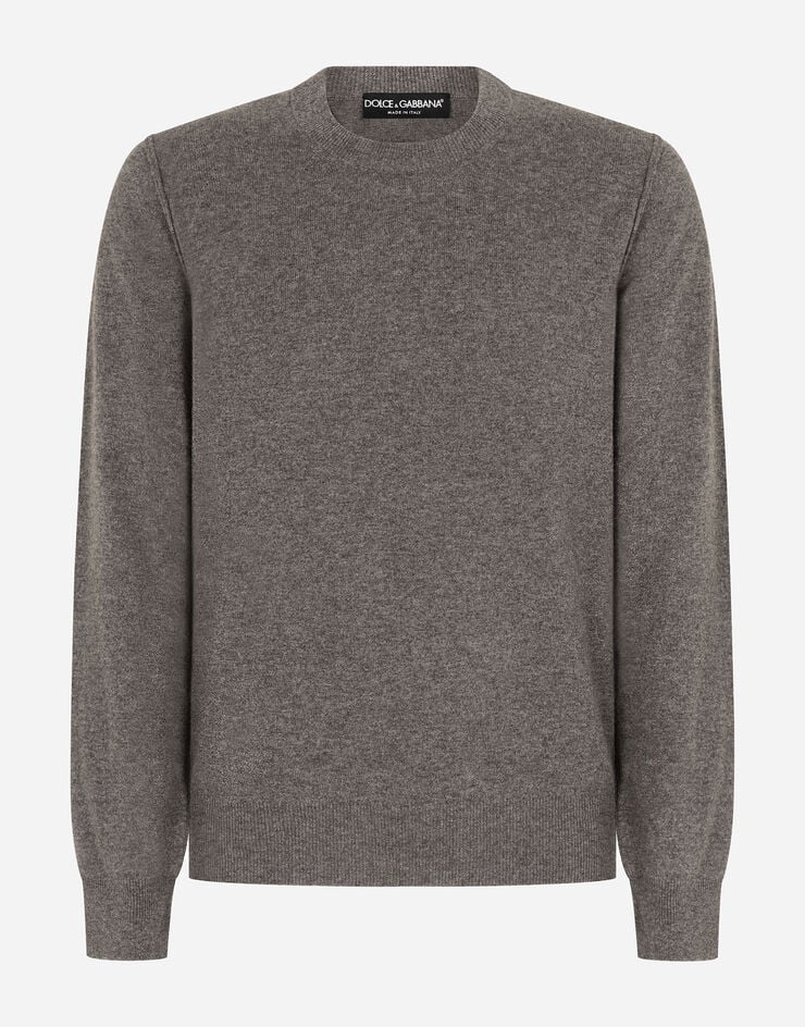 Dolce & Gabbana Cashmere round-neck sweater Grey GX487TJAWLZ