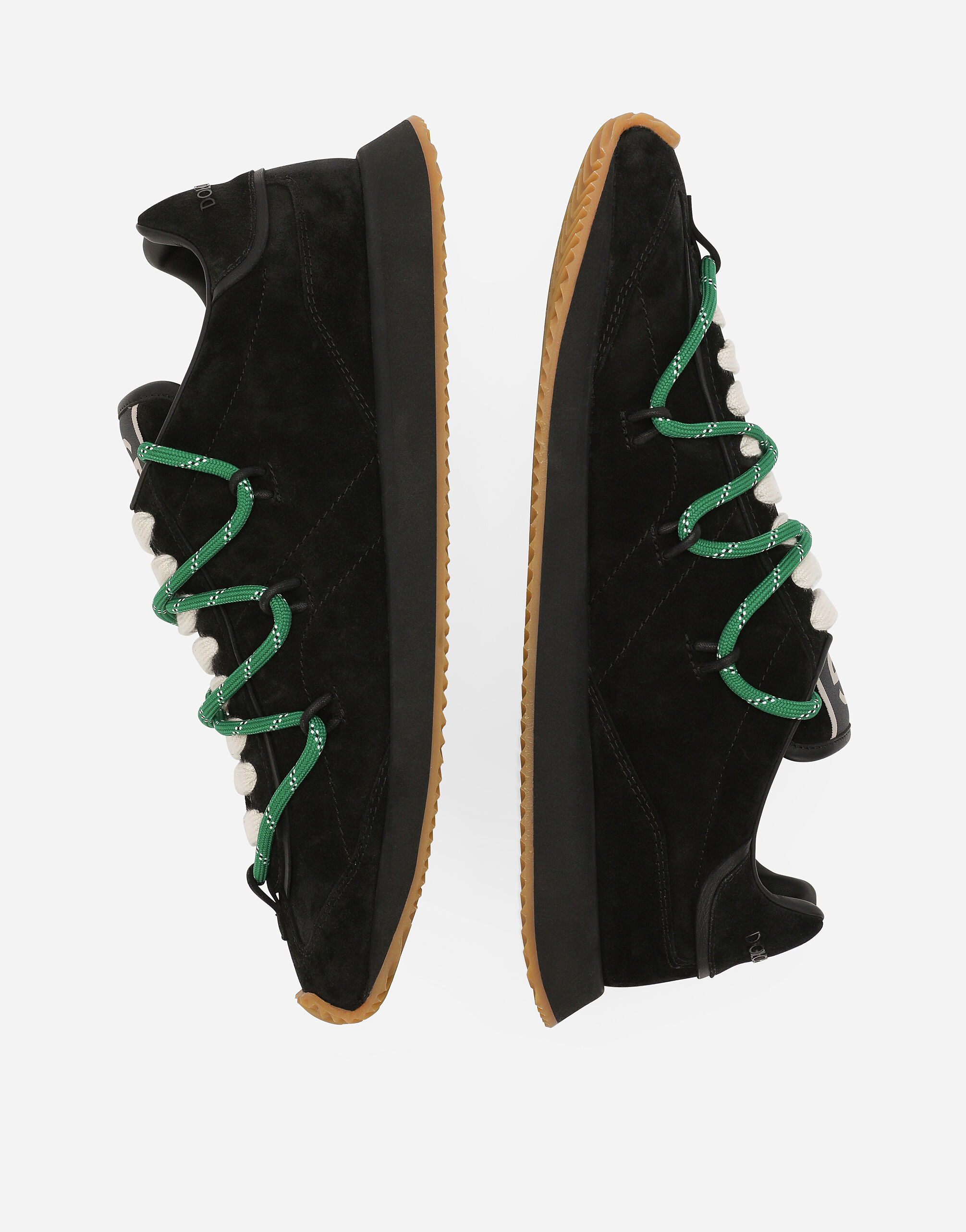 Suede DG Runner sneakers in Black for Men Dolce Gabbana US