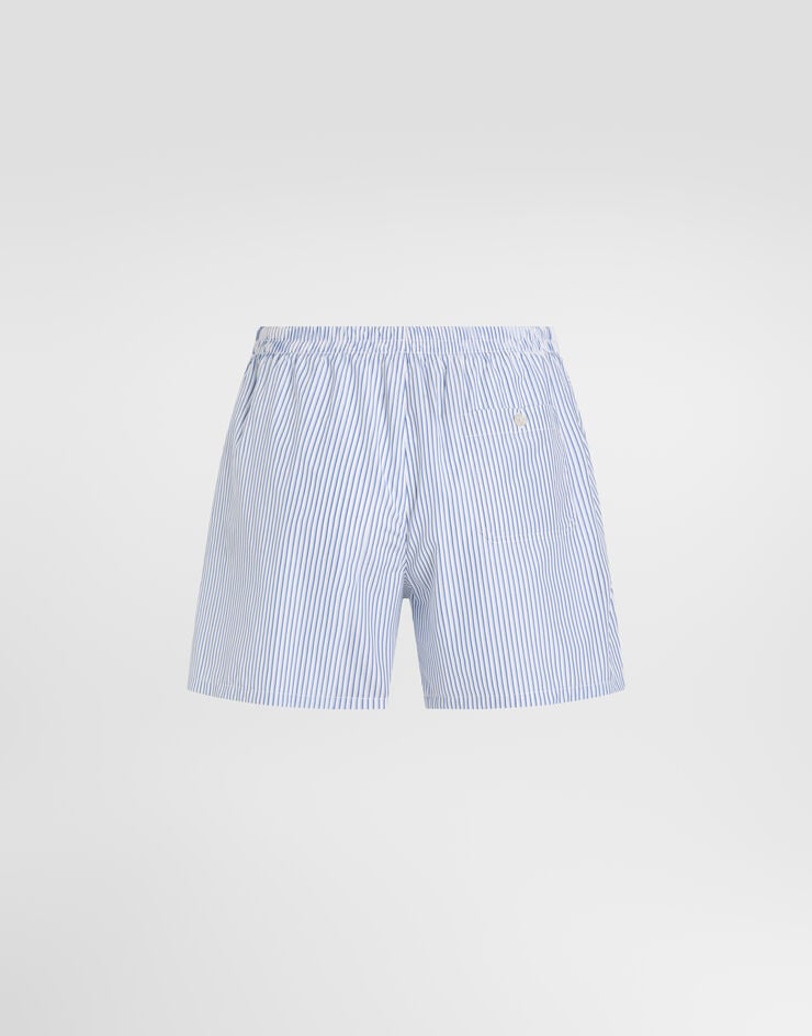 Dolce & Gabbana Short boxer en popeline à rayures Dolce & Gabbana Short boxer en popeline à rayures Multicolore M3A12TFR54F