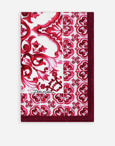 Dolce & Gabbana Majolica print terrycloth beach towel (114 x 185) Red VG4459VP687