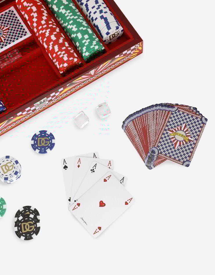Dolce & Gabbana Plexiglass Poker Set Multicolor TCC214TCAMY