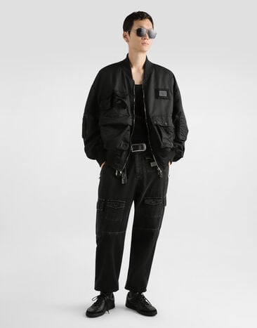 Dolce & Gabbana Nylon gabardine jacket Black G9BZRTFUS3D
