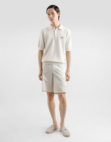 Dolce & Gabbana 코튼 카고 쇼츠 베이지 GZ2EATFUEFJ