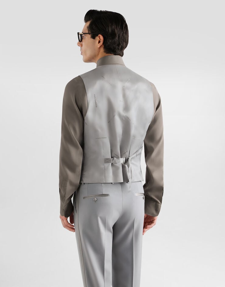 Dolce & Gabbana Micro-rib tuxedo vest Dolce & Gabbana Micro-rib tuxedo vest G712UTFUBG3