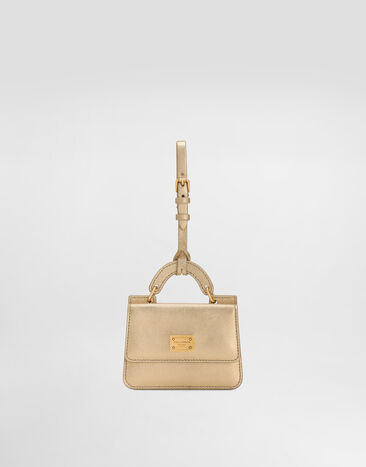 Dolce & Gabbana Laminated calfskin card holder Gold BI3401AZ648