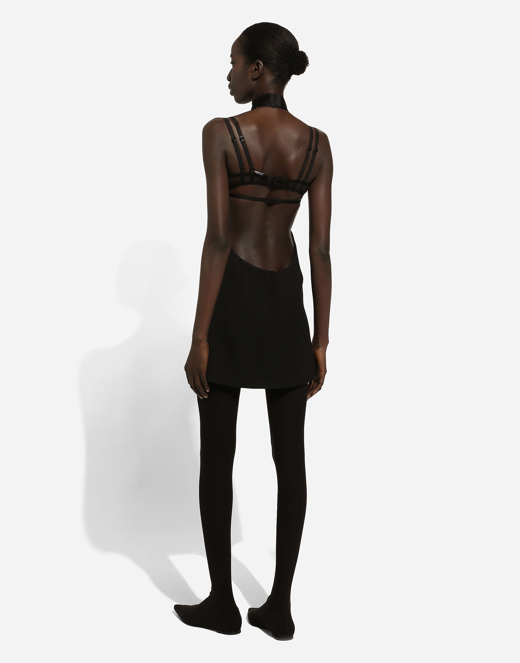 ワンピース Dolce & Gabbana Short Dress With Neckline On Back Short woolen dress with rear neckline in Black for Women