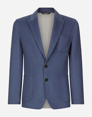 Dolce & Gabbana Single-breasted wool Portofino-fit jacket Grey G2NW1TFU4LB