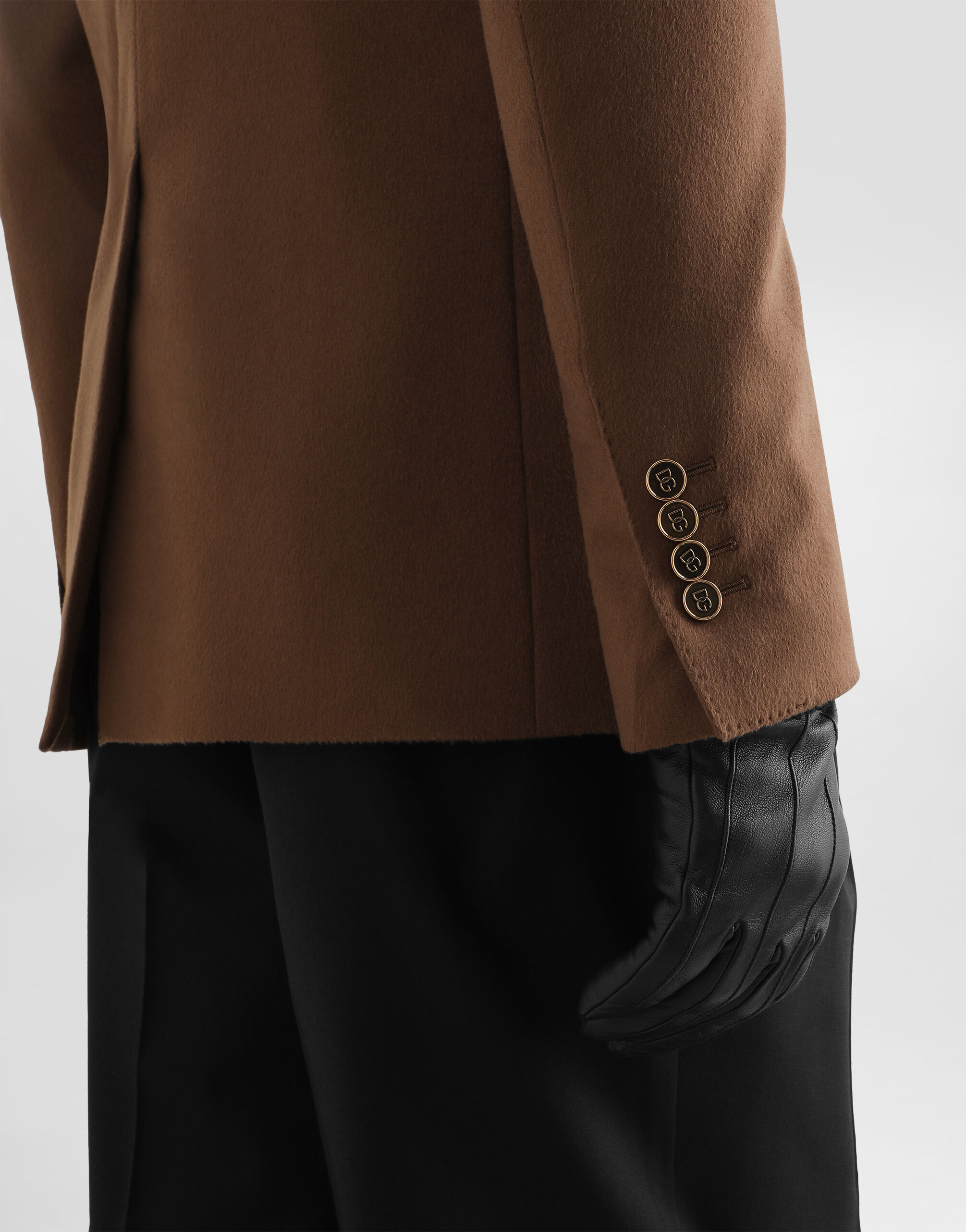 Sicilia light single-breasted cashmere jacket - thumbnail 5