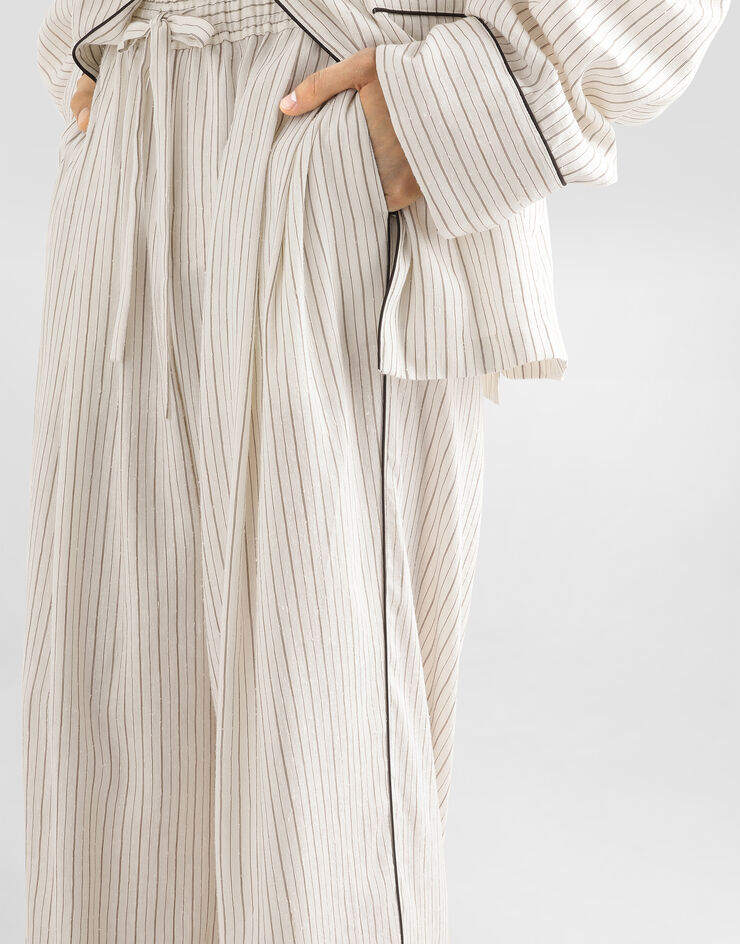 Dolce & Gabbana Striped fabric vanity trousers Multicolor GP1N9TFBMF1