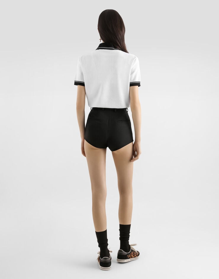 Dolce & Gabbana Wool gabardine shorts Black FTDH8TFU2OW