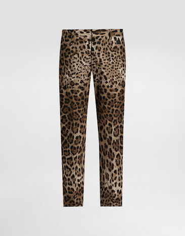 Dolce & Gabbana Tailored cotton pants Print GW13ETFSFN4