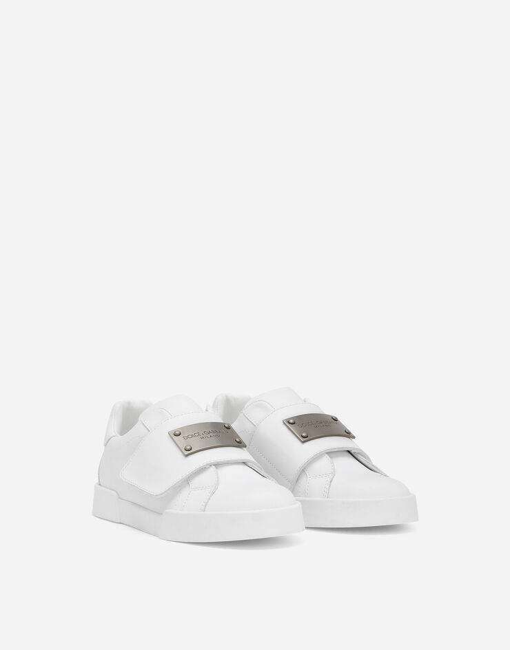 Dolce&Gabbana Sneaker portofino in pelle di vitello Bianco DA5156A3444