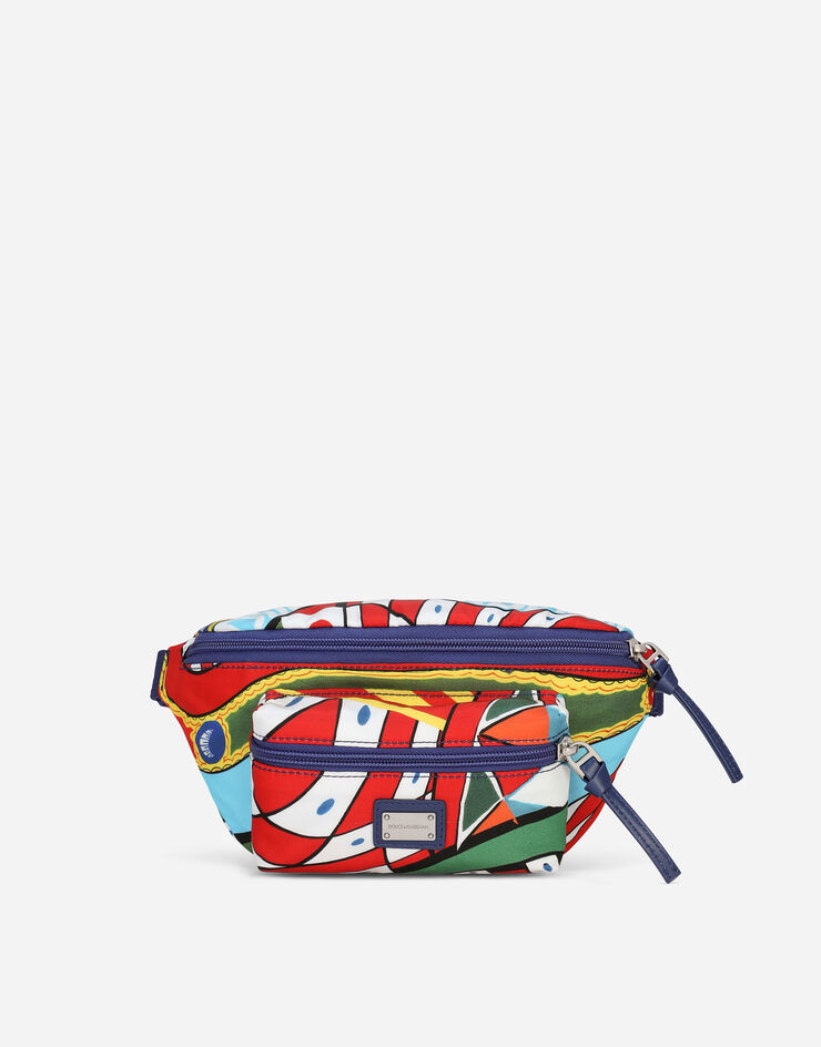 Dolce&Gabbana Printed nylon belt bag Azure EM0103AO207