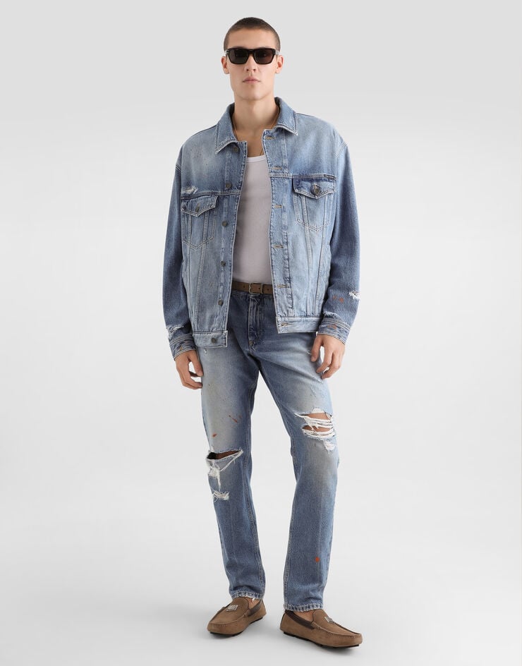 Dolce & Gabbana Jeansjacke Multicolor G9NL5DG8OI8