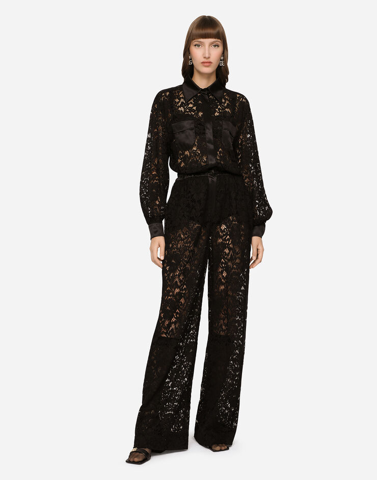 Dolce & Gabbana Cordonetto lace jumpsuit Black F6H1JTFLM9V